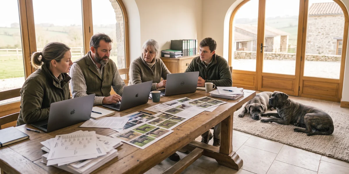 Éleveurs réunis autour de leurs pedigrees et galeries photos pour piloter leur race